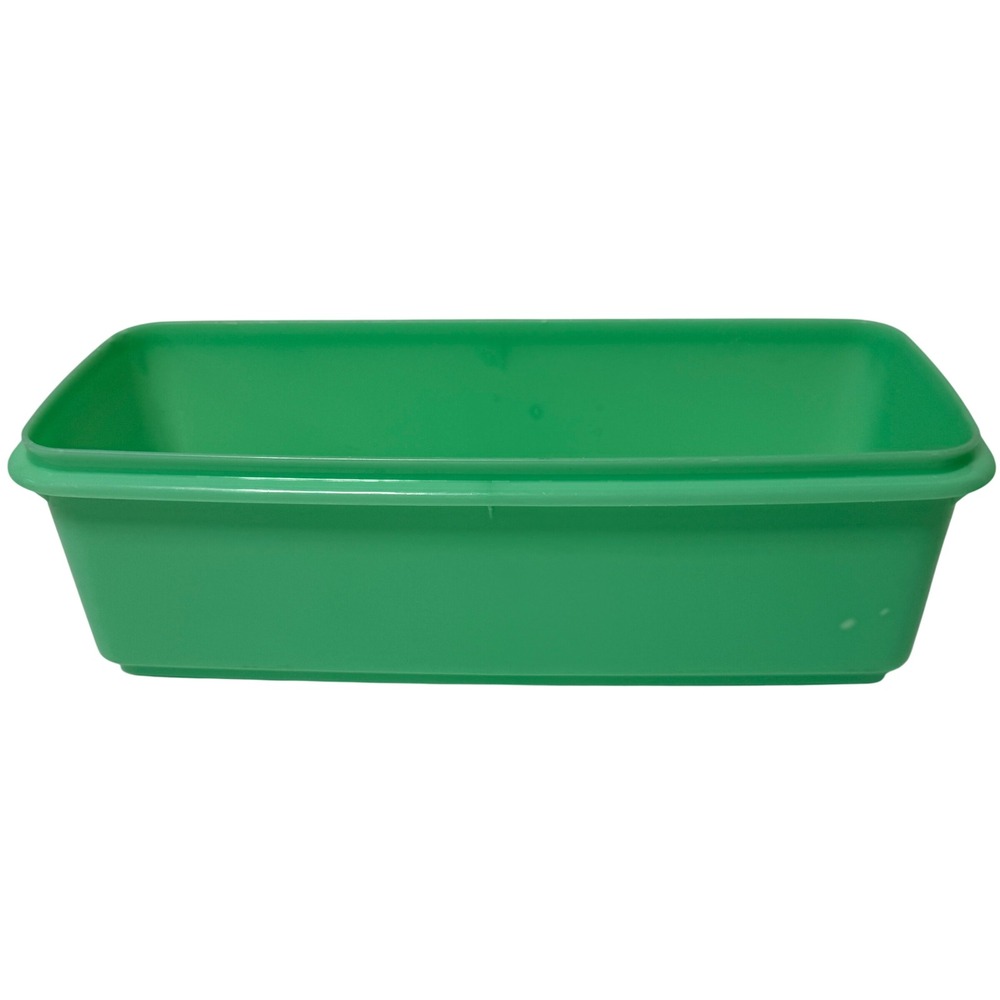 Vintage Tupperware 782-5 Mint Green Rectangular Storage Bin Made in USA Jadeite